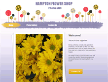 Tablet Screenshot of hamptonflowershop.com